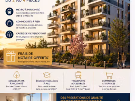 vente appartement 3 pièces 65 m² à rosny-sous-bois (93110)  262 000 €