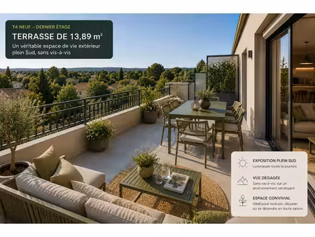 vente appartement 4 pièces 85 m² à aix-en-provence (13090)  409 000 €