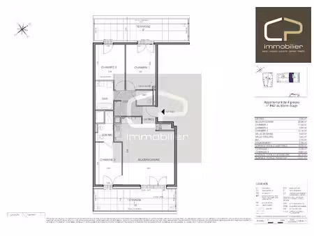 vente appartement 4 pièces 78.35 m² à annecy (74000)  549 000 €