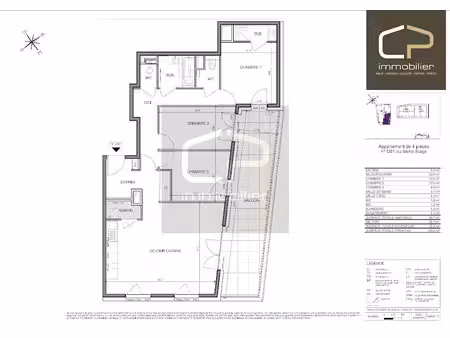 vente appartement 4 pièces 86.7 m² à annecy (74000)  583 000 €