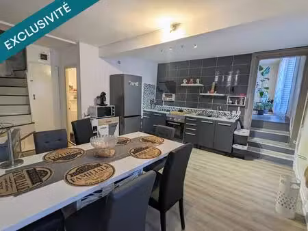 maison en pierre 80 m²  2 ch.  jardin + garage