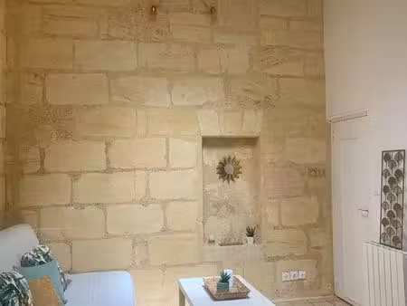 studio meublé 19m2 - jardin public - fondaudège