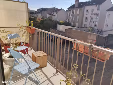 t3 meublé 69m2  parking  garage + balcon