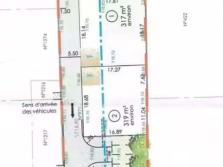 terrain constructible à vendre