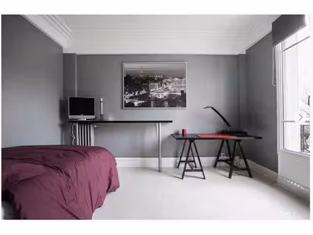 location meublée appartement 1 pièce 23 m² à paris 16ème (75016)  1 300 €