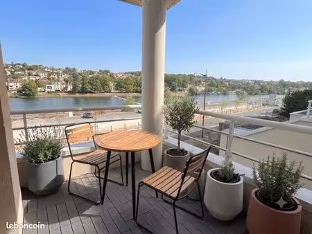 appartement à vendre t2 50 m² avec balcon vue seine  parking & cave – rer d