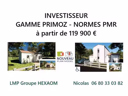 vente maison neuve 2 pièces 61 m² à givrand (85800)  213 900 €