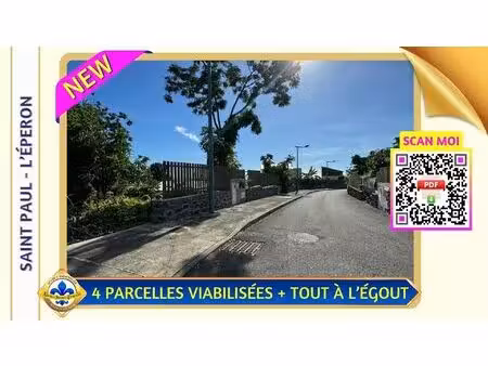 l'éperon : parcelles prêtes à construire  vue mer exception