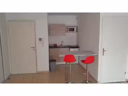 loue t1 meublé 34 m2 avec cave et garage