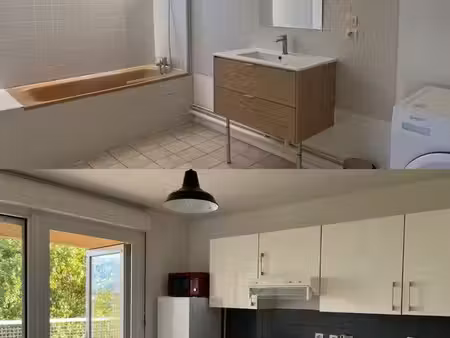 appartement t2 meublé de 57 m² avec balcon et garage – marignier centre