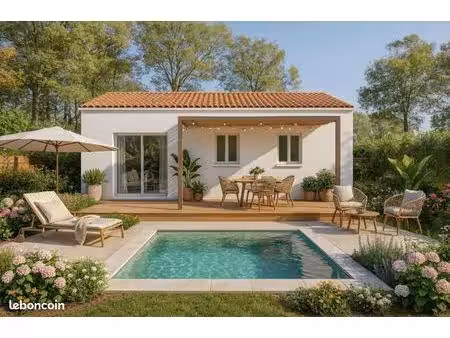 maison neuve 85 m² à alleins terrain 413 m²  3 chambres  plain-pied et proximité des commo