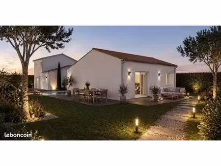 maison neuve 68 m² avec terrain viabilisé 343 m² à lambesc 2 chambres  plain-pied et lotis