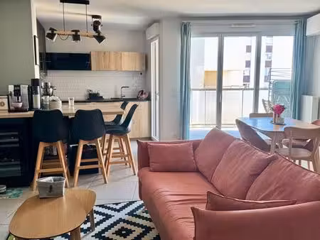 t3 lumineux 70 m² avec balcon 12 m² – résidence récente 2020 lyon 7ᵉ