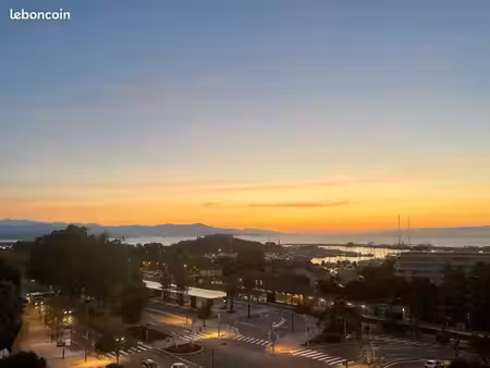 t2 vue panoramique - 2 min à pied gare d’antibes
