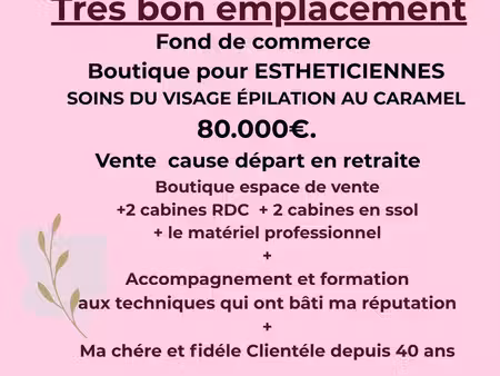 institut de beauté à céder clé en main  une opportunité pour estheticiennes diplômées