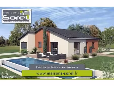 maison 124 m² avec terrain à dommartin (69)