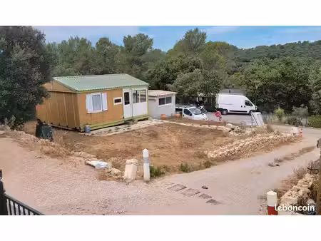 terrain 342 m² avec chalet mobil home dans prl résidence de loisirs – côte d’azur (var)