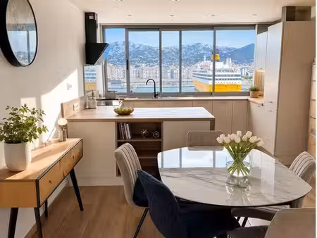 magnifique t3 lumineux 69 m² entièrement refait à neuf – vue mer 2 côtés – ascenseur – gra