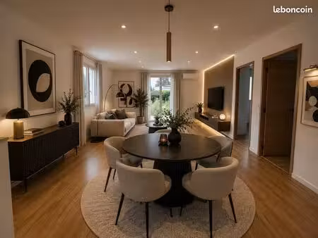 t3 meublé 75 m² • jardin privatif • parkings • pau