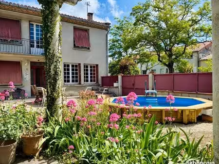grande maison t6 à louer en meublé à 45 minutes de toulouse  avec jardin  piscine et garag
