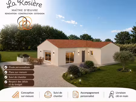 ? votre future maison neuve à construire à vars 105 m² – 3 chambres – terrain arboré de 60