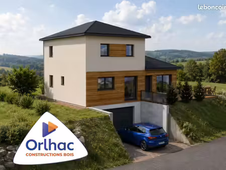 maison neuve bioclimatique ossature bois  à construire