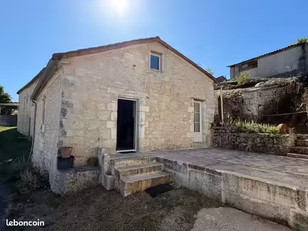 torsac – maison en pierre de caractère avec grange et jardin
