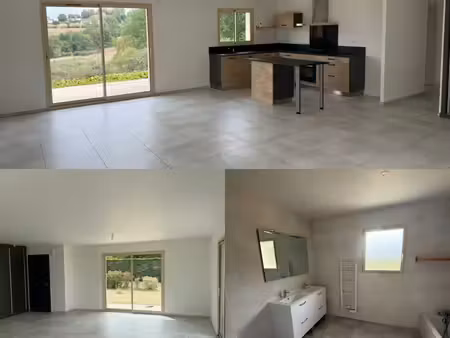 maison t4 de plain-pied 107 m² – chauffage au sol  panneaux solaires  grand garage – ussac