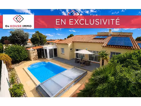 nouveau ! villa t4 de plain-pied 140 m² avec piscine  suite parentale et dpe a