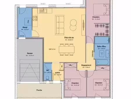 maison 4 pièces 102 m²