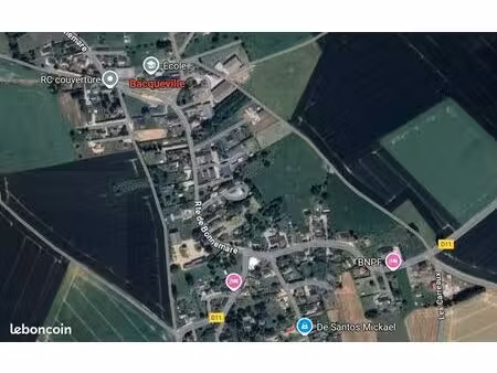 terrain 840 m² bacqueville