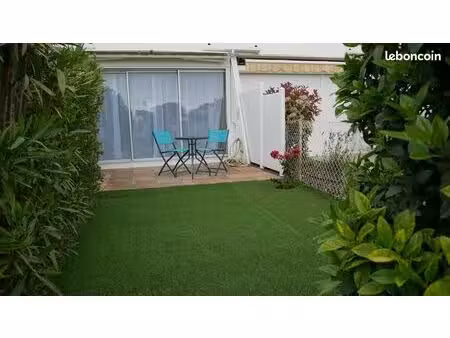 appartement p2 rdc + parking + jardin