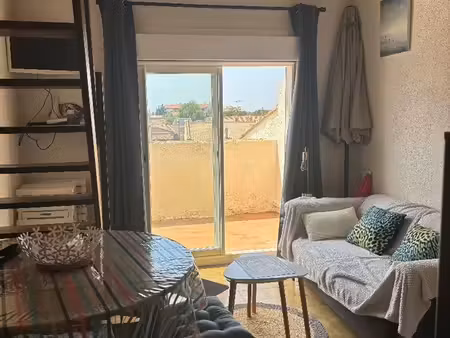 appartement t2 avec mezzanine   terrasse  parking privé