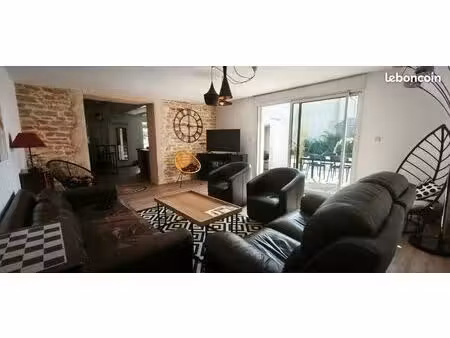 maison meublée 3 chambres  jardin  libre fin aout