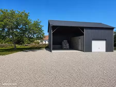 luzille - hangar de stockage avec garage accolé - 70 m²