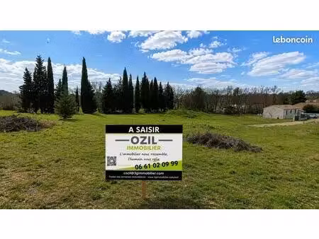terrain constructible viabilisé | 580 m² | gard | expo sud | au calme