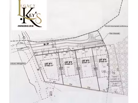 terrain 541 m² tresses