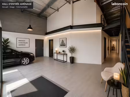 espace polyvalent 218m2 - showroom  bureaux  stockage
