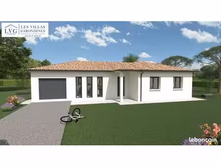 projet de construction d'une maison 101.16 m² avec terrain à pessac (33)