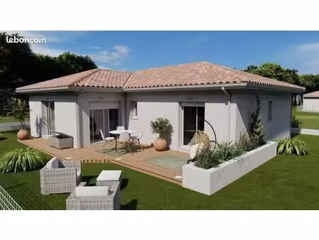 projet de construction d'une maison 87 m² avec terrain à villeneuve-de-marsan (40)