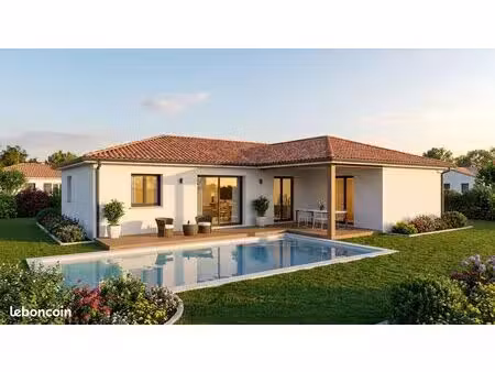 projet de construction d'une maison 93 m² avec terrain à vielle-saint-girons (40)