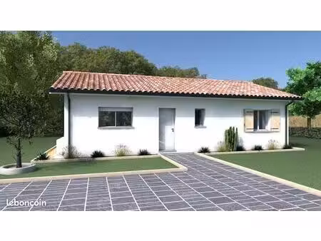 projet de construction d'une maison 80 m² avec terrain à saint-avit (40)