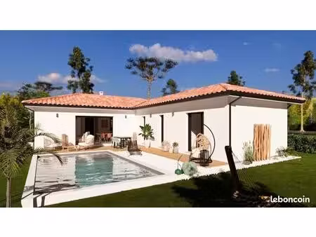 projet de construction d'une maison 104 m² avec terrain à saint-etienne-d'orthe (40)