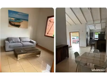 t3 meublé à louer à moudong baie-mahault
