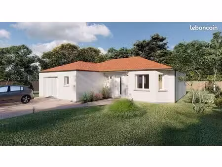projet de construction d'une maison 89.6 m² avec terrain à la plaine-sur-mer (44)