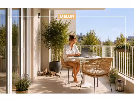 vente appartement neuf 2 pièces 44m2 melun - 222620 € - surface privée