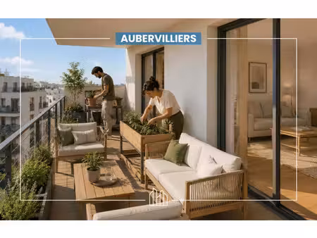 vente appartement neuf 3 pièces 60m2 aubervilliers - 337900 € - surface privée