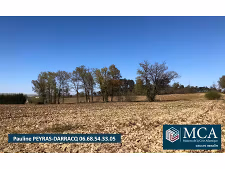 vente terrain 1800 m² à momuy (40700)  26 400 €
