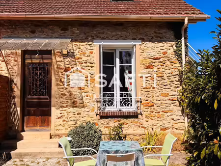barbizon centre – charme de la meulière et calme pour ce 2 pièces avec jardinet