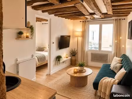 qcoquet 2 pièces meublé 25m² paris métro 2 et 11